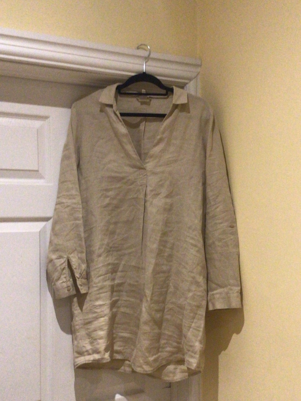 Esprit Cream Linen Tunic Dress